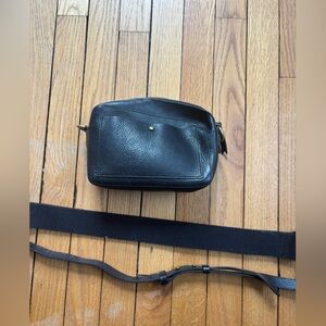 Madewell Black Leather Crossbody Bag for Men - Minimalist Everyday Carry